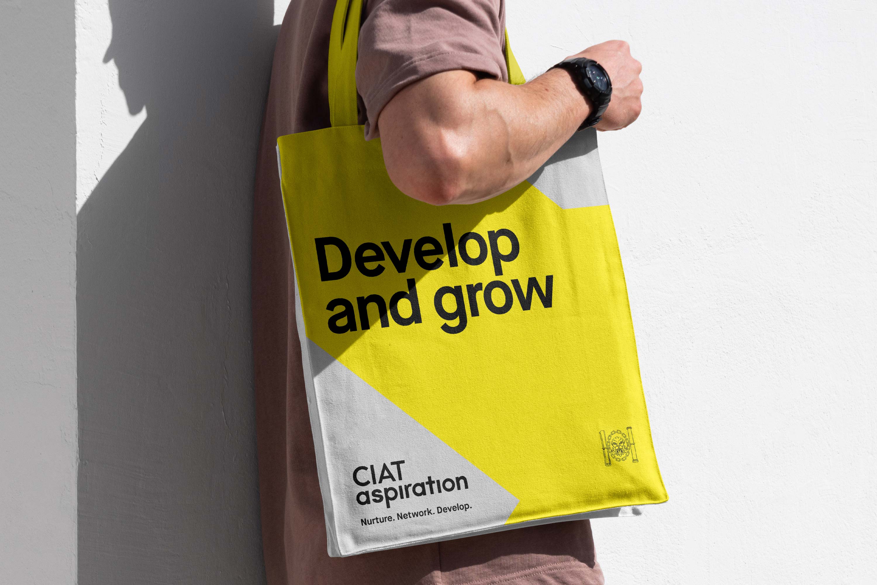 CIAT aspiration is a professional development and recognition programme by the Chartered Institute of Architectural Technologists (CIAT), campaign identity and application by Darkhorse Design.