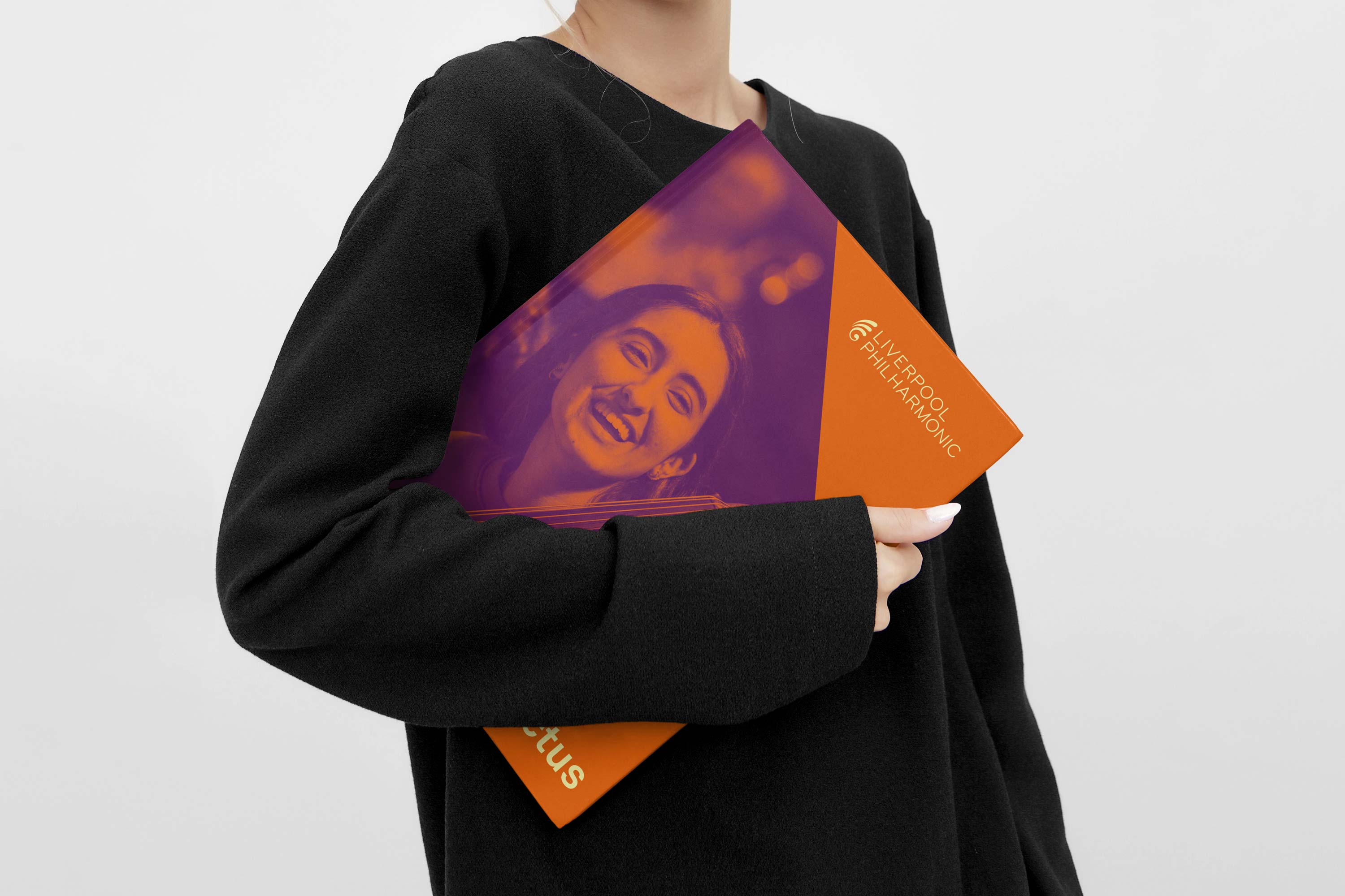 Liverpool Philharmonic Youth Company Prospectus, designed to support youth engagement by showcasing opportunities for young musicians in performance, composition, production, and arts management, created by Darkhorse Design.