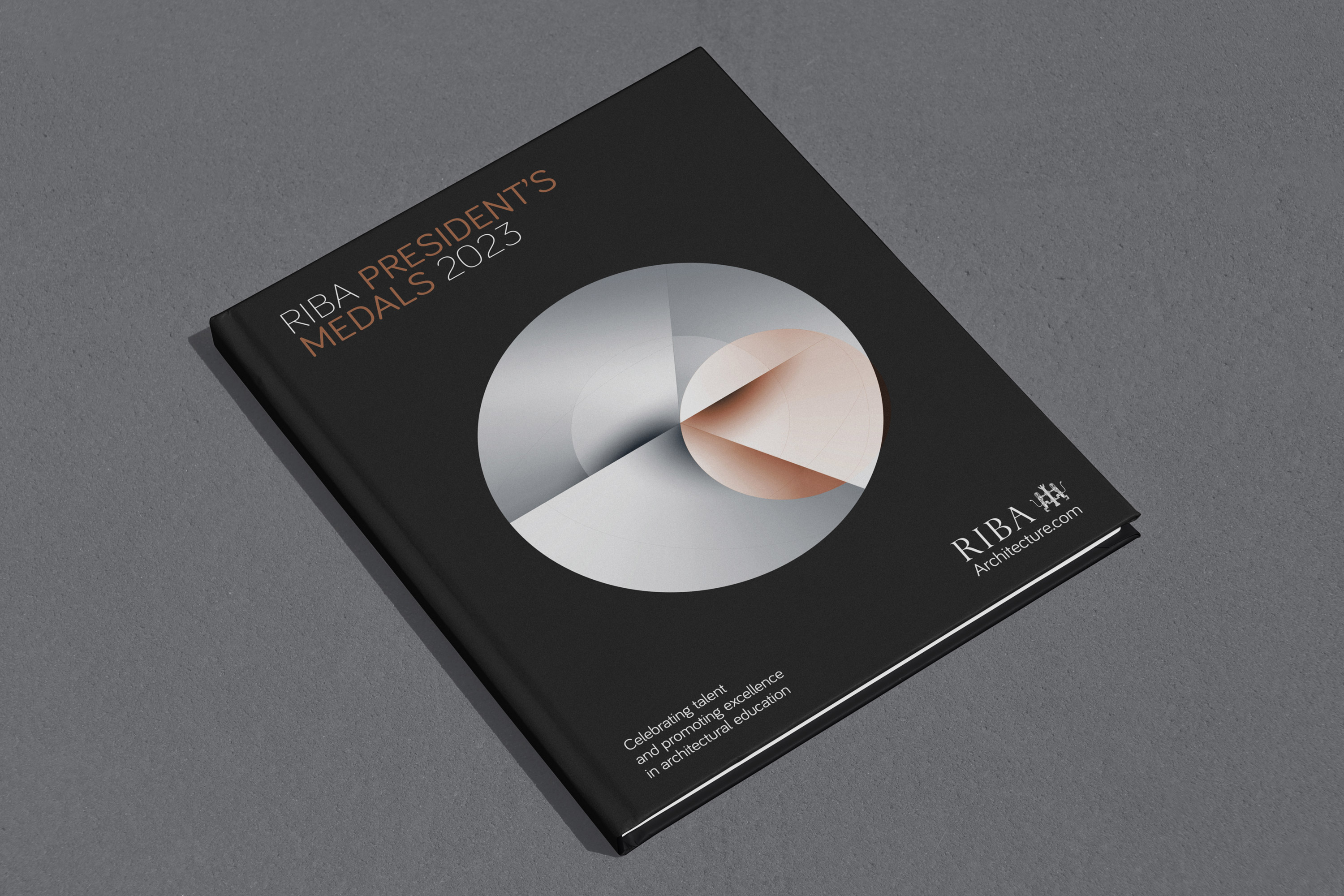 Royal Institute of British Architects (RIBA) President's Medals campaign identity and winners' book design by Darkhorse Design.